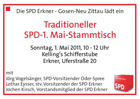 Einladung 1. Mai 2011