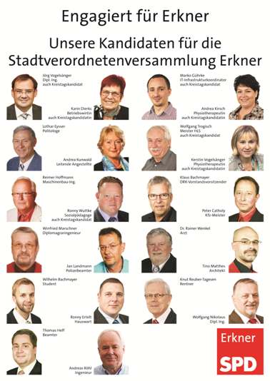 Engagiert für Erkner - Unsere Kandidaten für die Stadtverordnetenversammlung Erkner