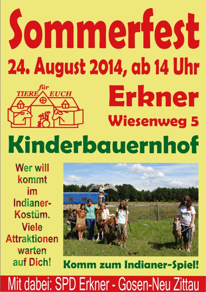 Plakat Kinderbauernhof 2014